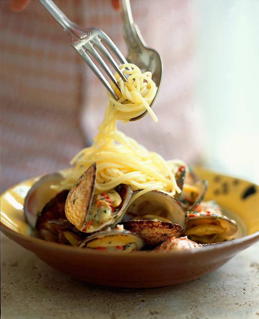 Spaghetti mit Venusmuscheln