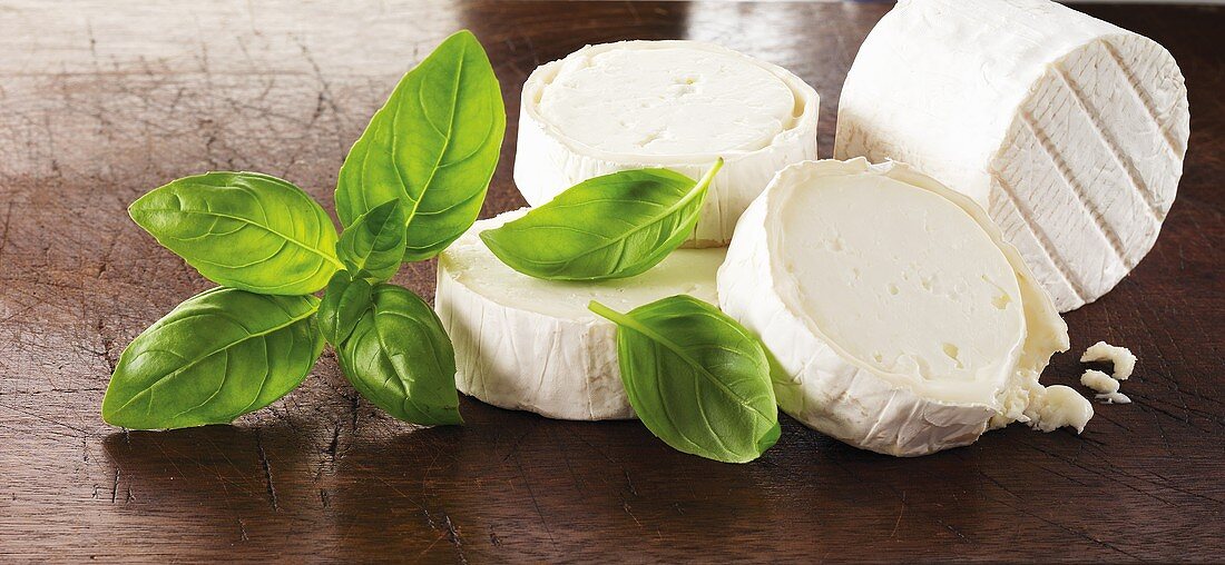 Goat's cheese and basil