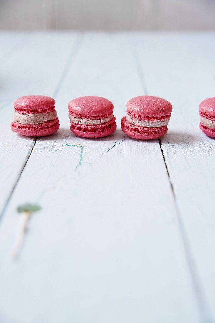 Pink macarons