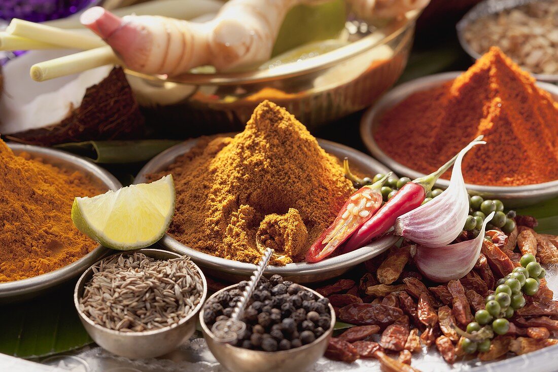 Various Thai spices