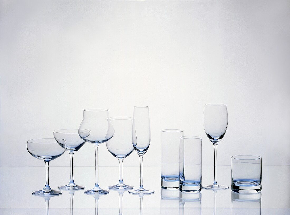 Cocktail Glasses; Longdrink Glasses and Aperitif Glasses