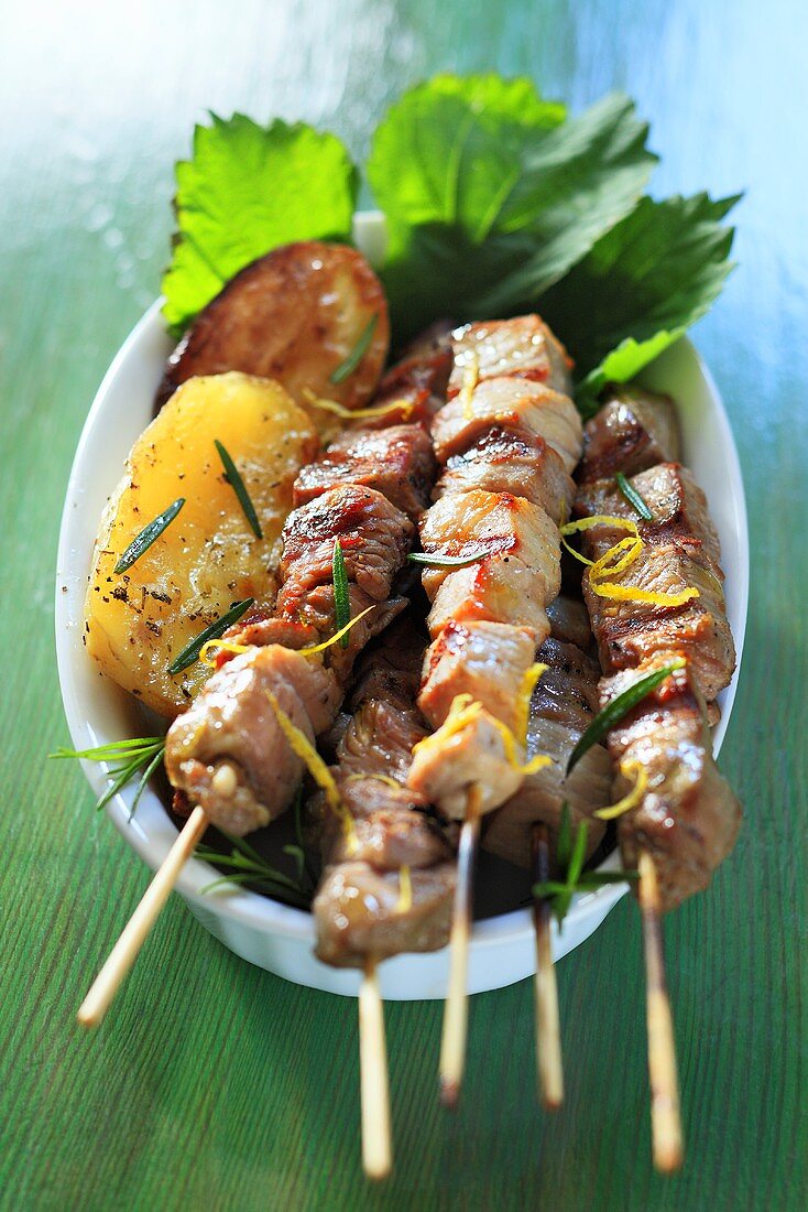 Pork kebabs (Greece)