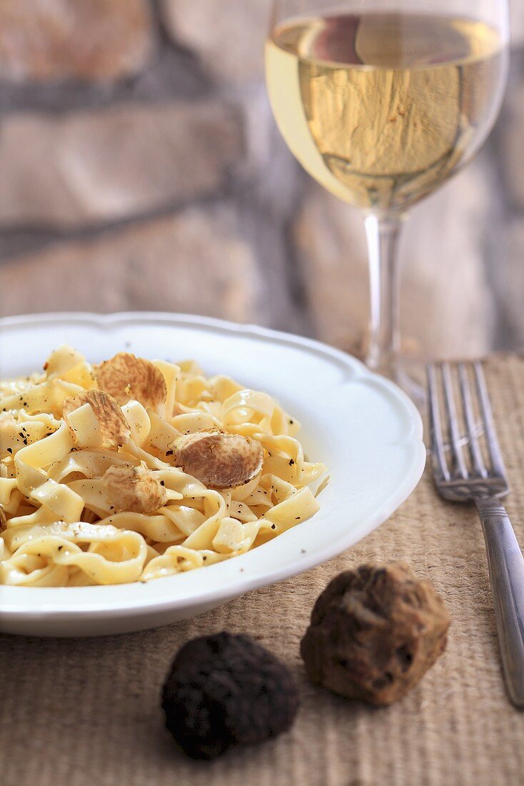 Tagliatelle mit weissen Trüffeln