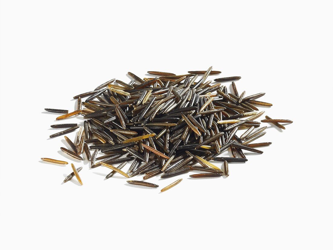 A pile of wild rice