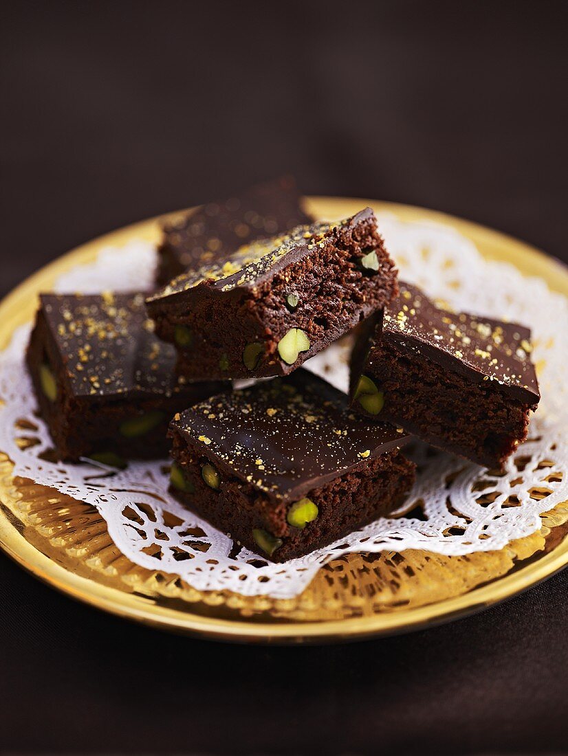 Pistachio brownies