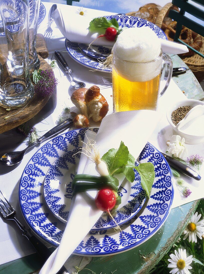 Bavarian Snack Table Setting