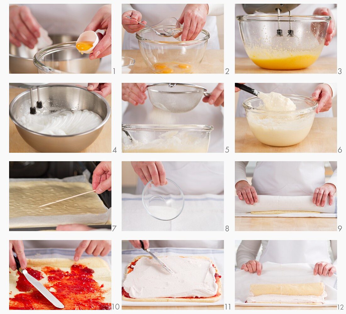 Steps for making strawberry cream