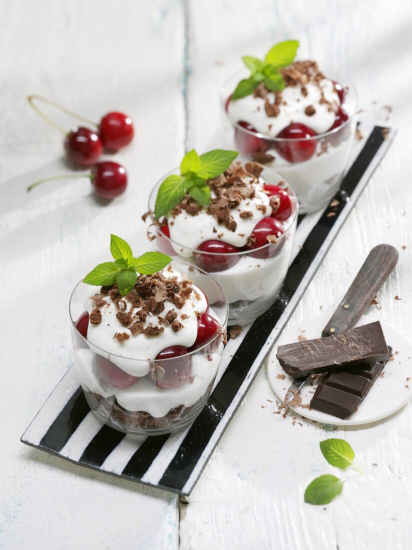Black forest cherry crumbles