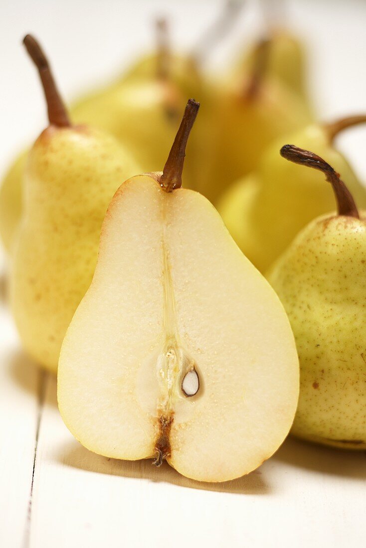 Dessert pears and a half