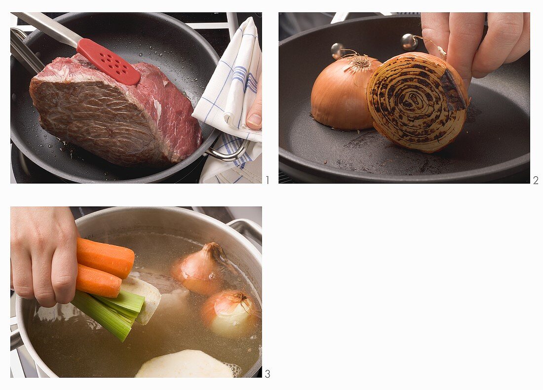 Preparing prime boiled beef