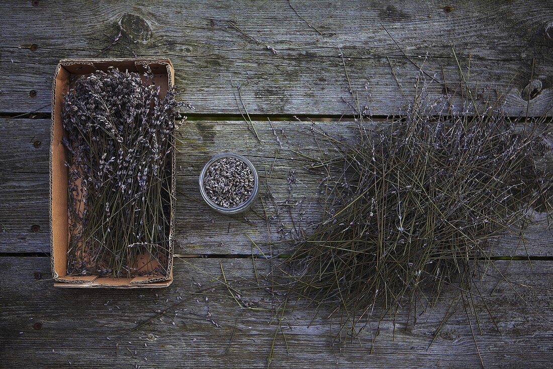 Lavendel (getrocknete Stängel und Blüten)