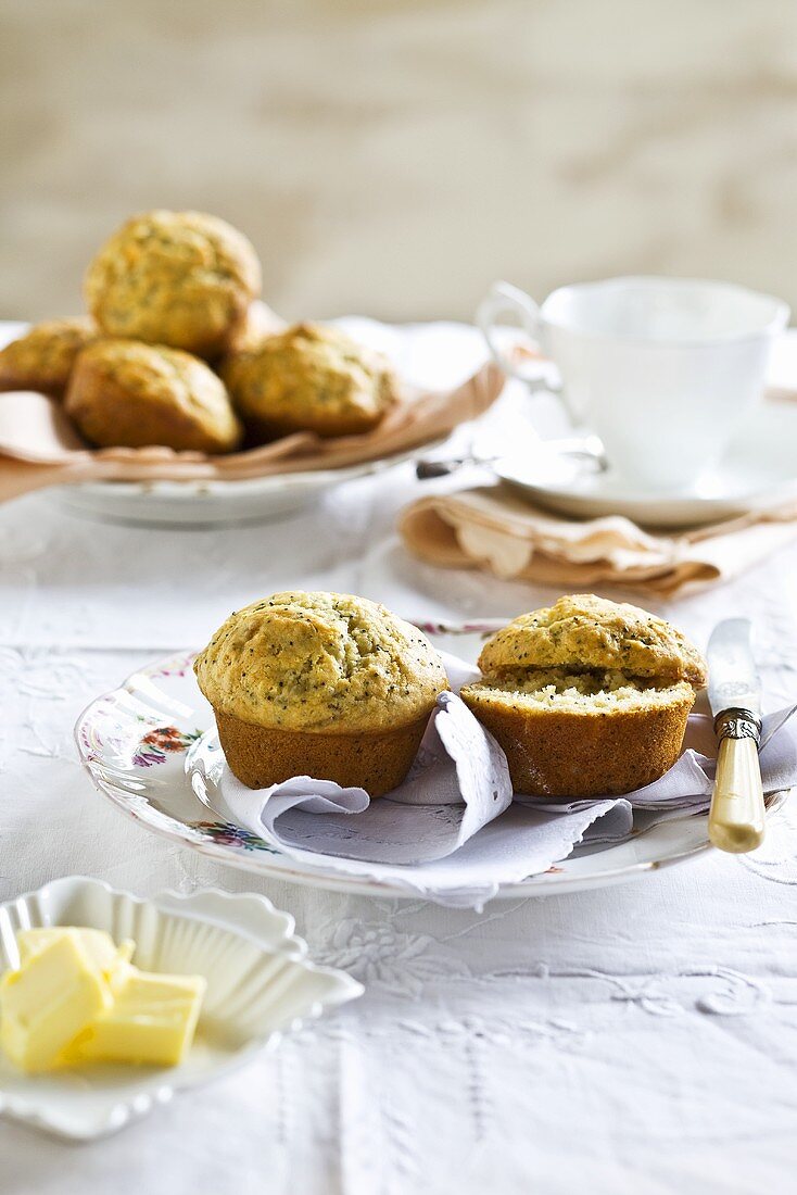 Orange and poppy seed muffins