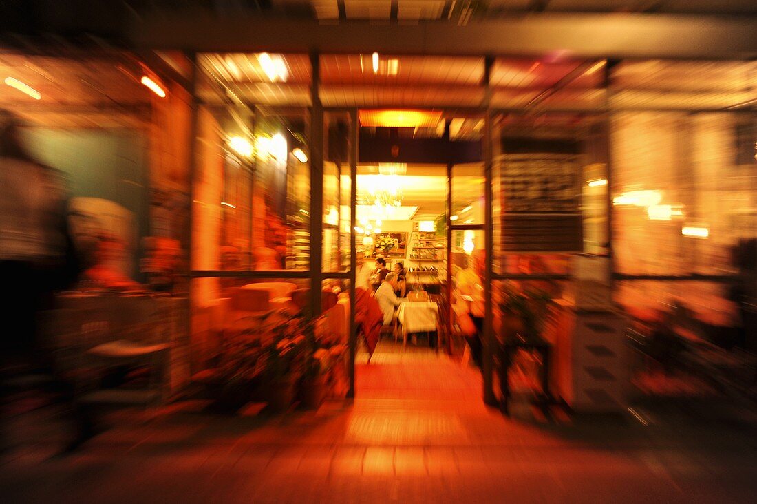 Cafebar in der Nacht