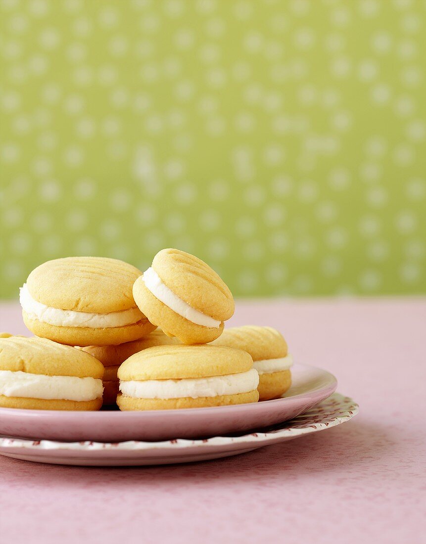 Sandwich Cookies mit Vanillecreme