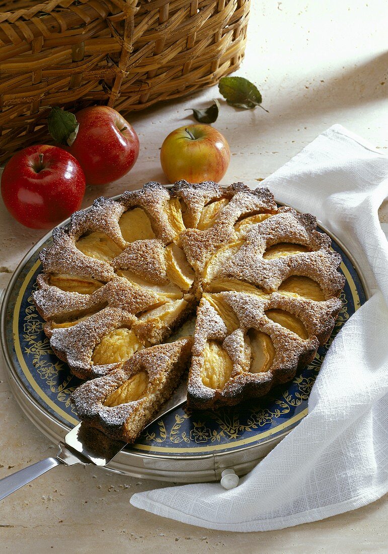 Sunken apple cake