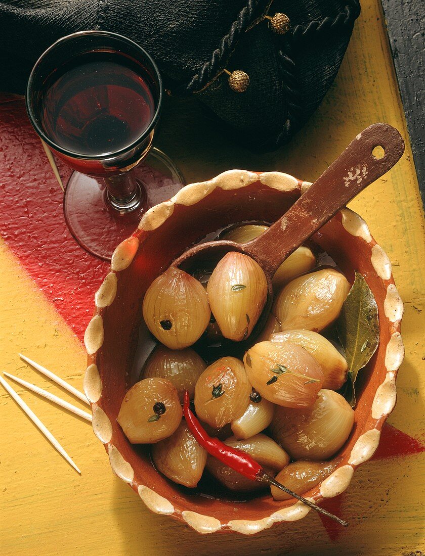 Stewed Shallots in Sherry Vinegar