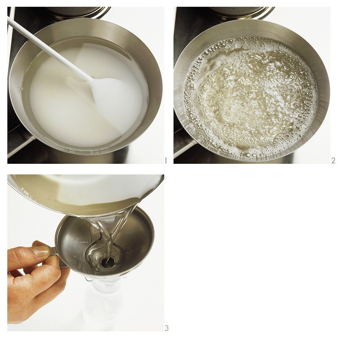 Zubereitung von Zuckersirup