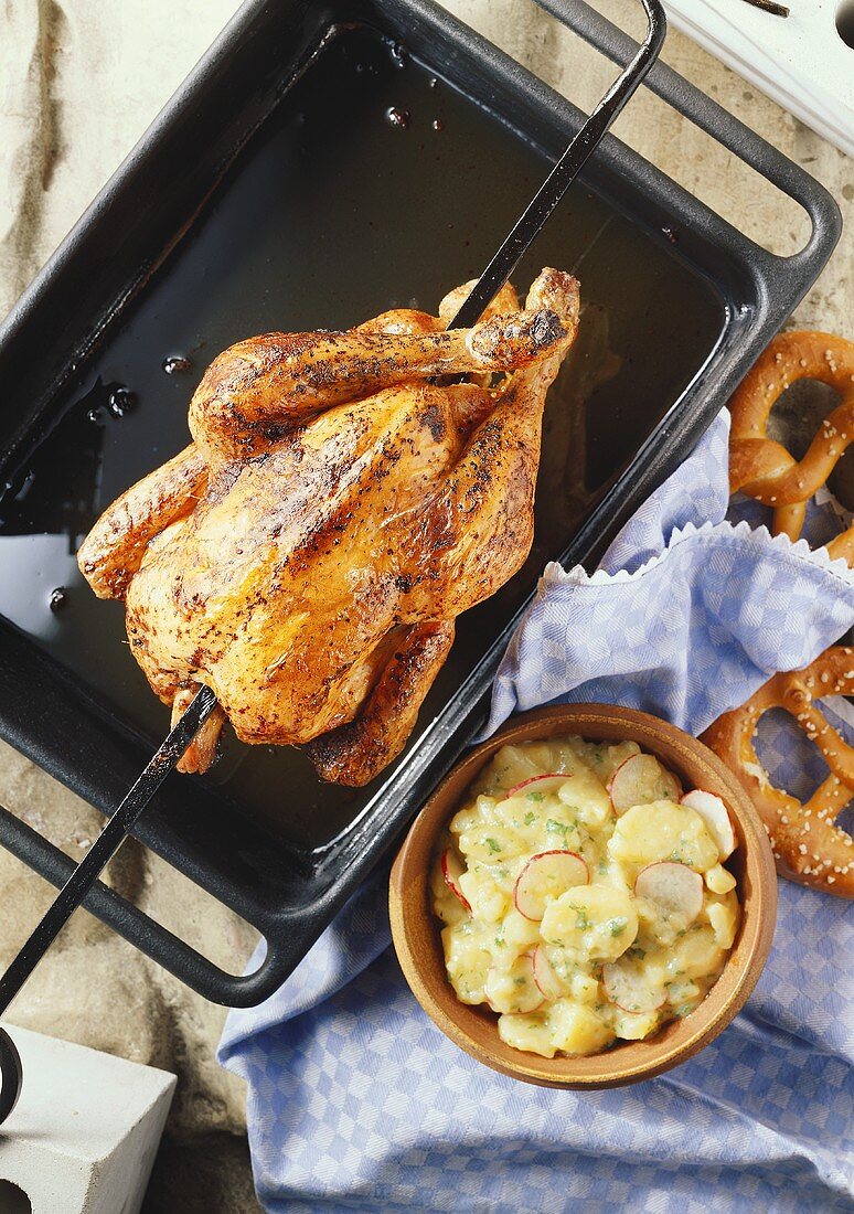 Grilled Chicken with Potato Salad