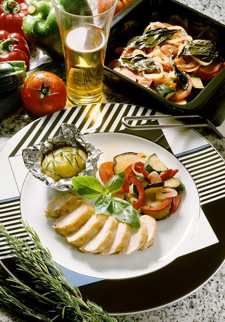 Chicken Breast with Ratatouille