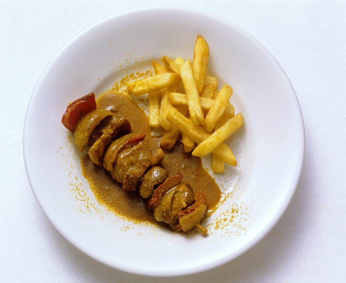 Shishkebab with French Fries
