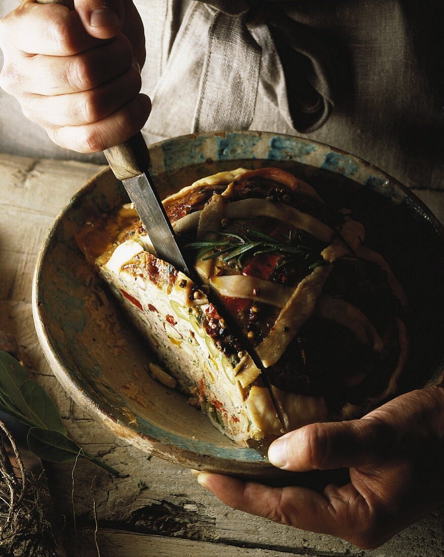 Kalbsterrine mit aromatischen Kräutern