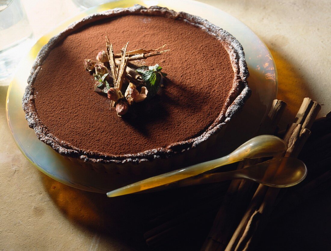 Tarte au chocolat (Schokoladentarte, Frankreich)