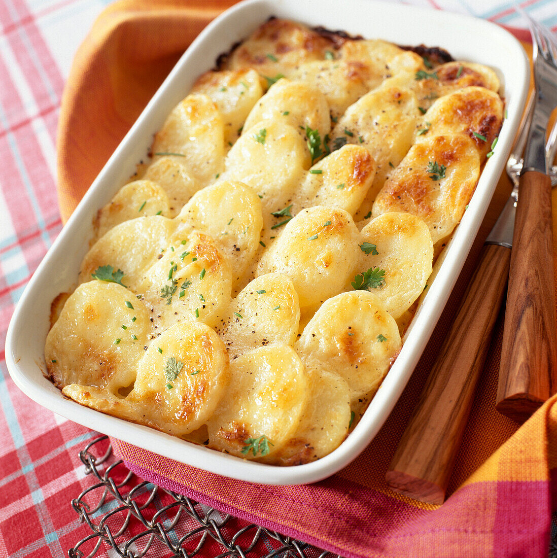 Gratin dauphinois sliced potato dish