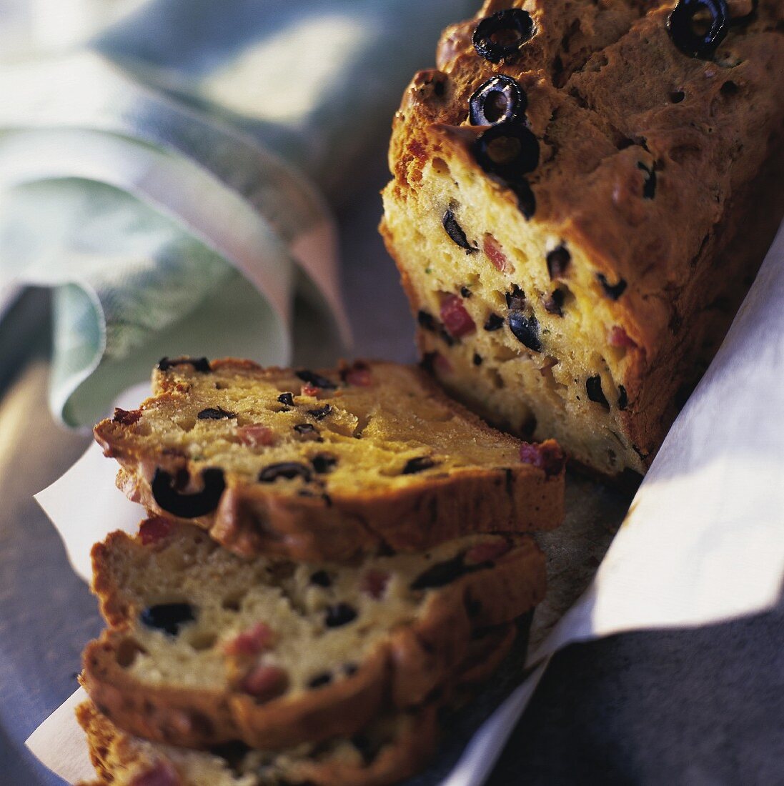 Olive and ham loaf