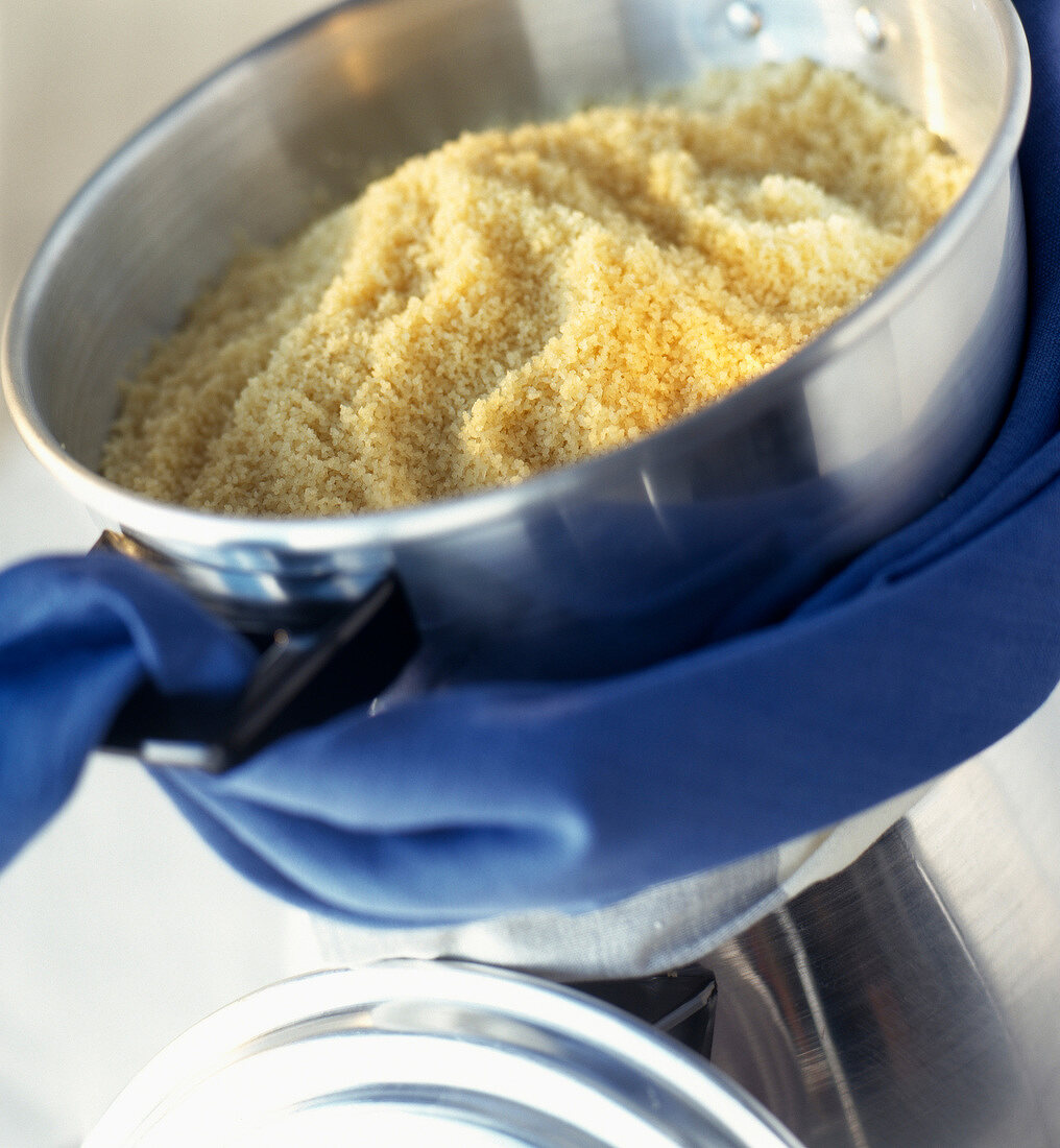 Preparing morrocan couscous