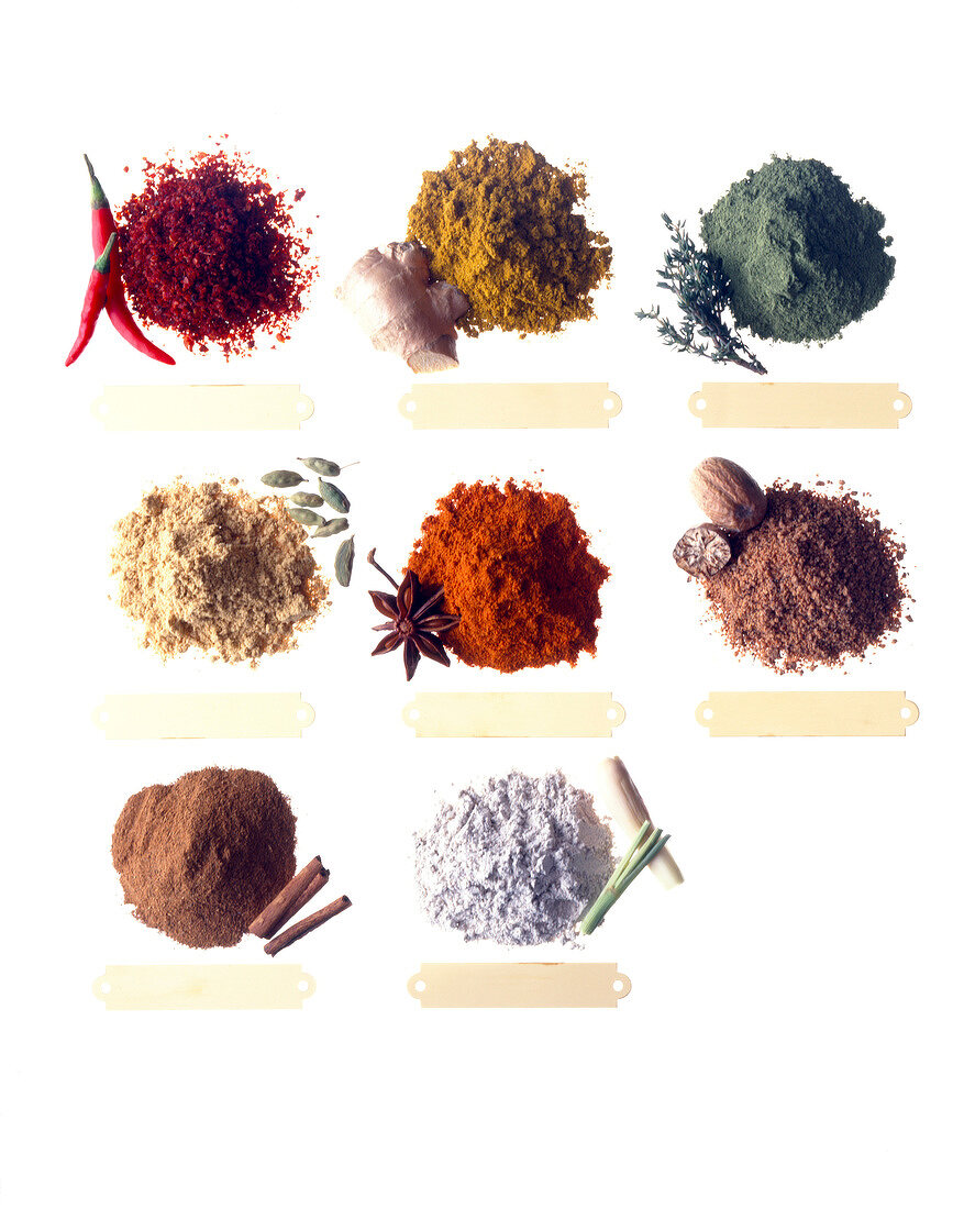 Selection of spices