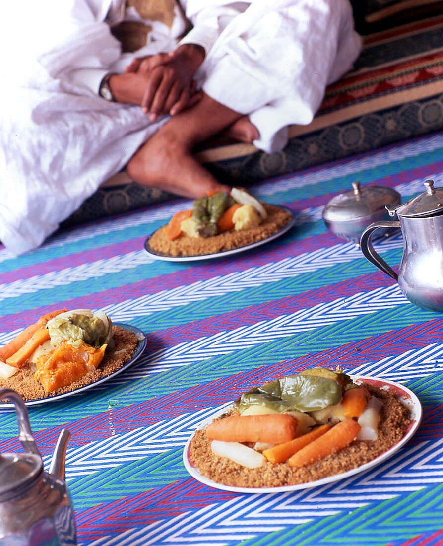 Moroccan vegetable couscous