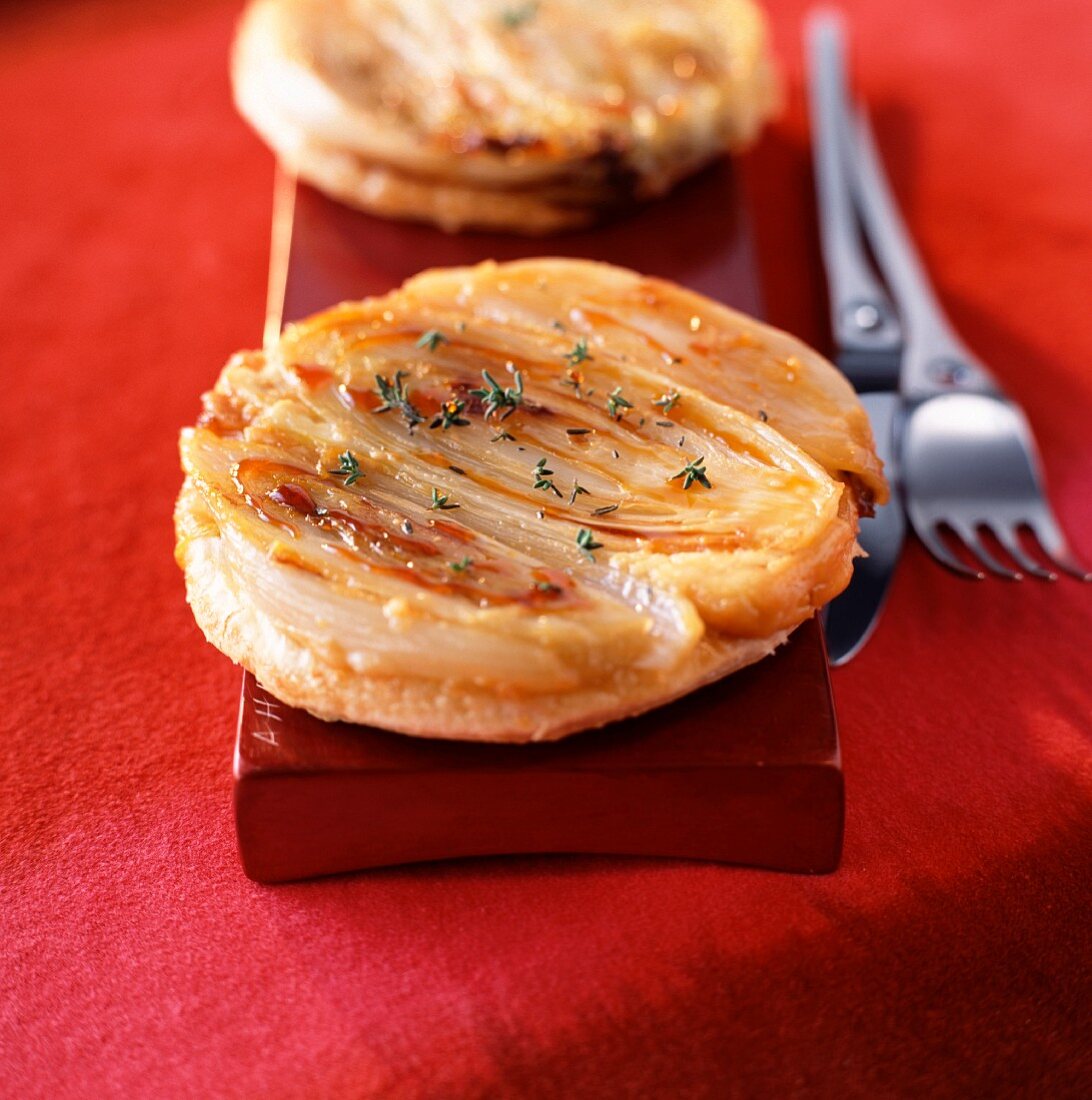 Endive and goat's cheese tatin tart