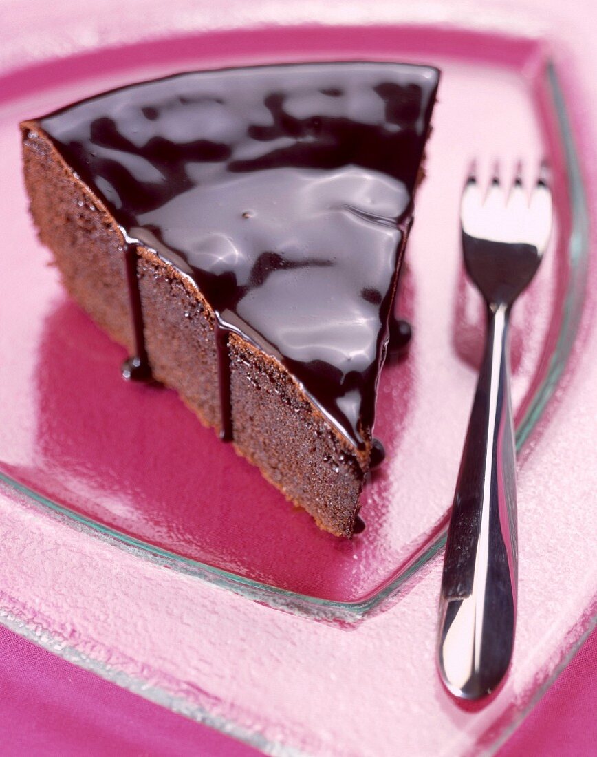 Ein Stück Schokoladenkuchen