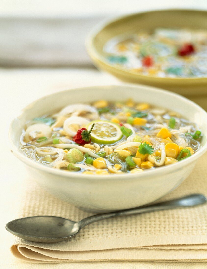 Thai-Suppe mit Mais