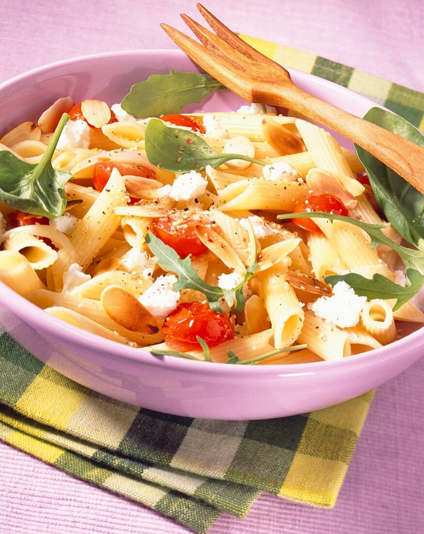 penne with baby vegetables