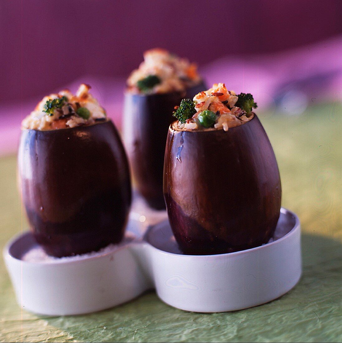 Stuffed eggplants