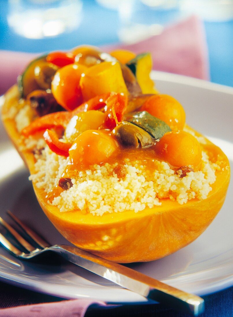 butternut squash stuffed with semolina