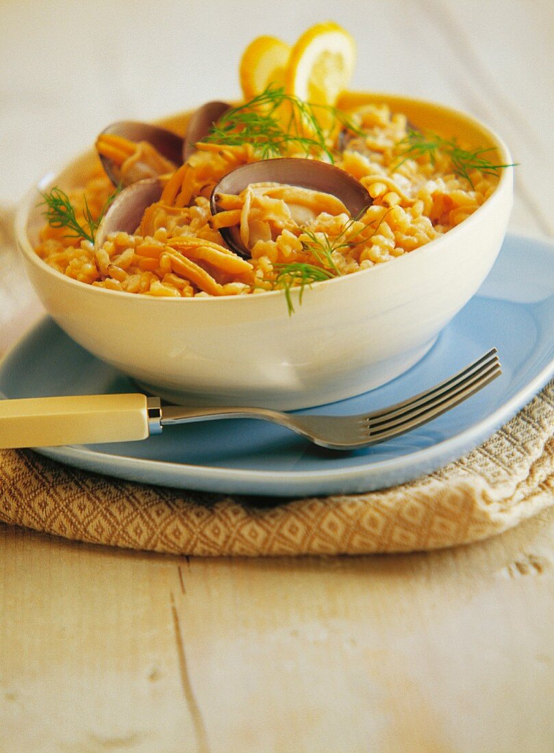 Shellfish risotto