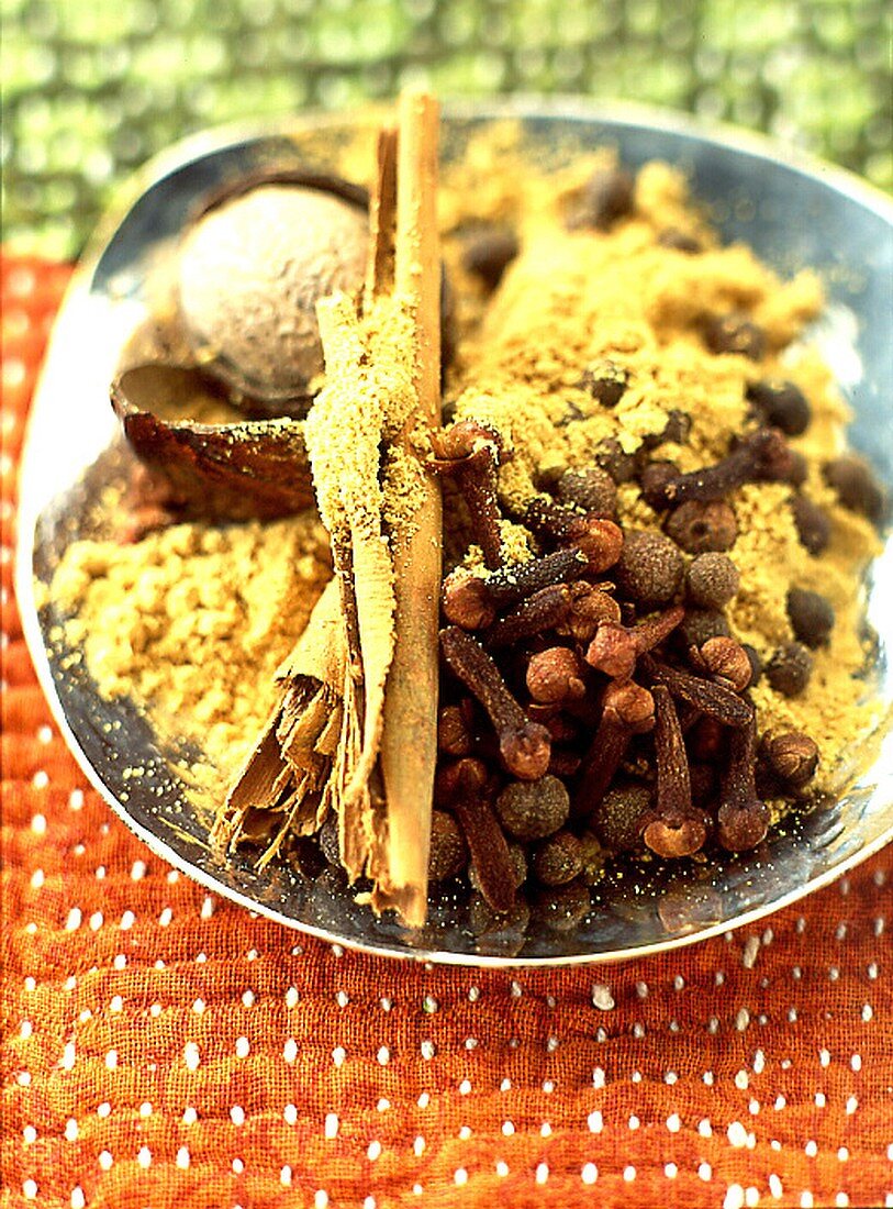 Spice mixture in a small bowl