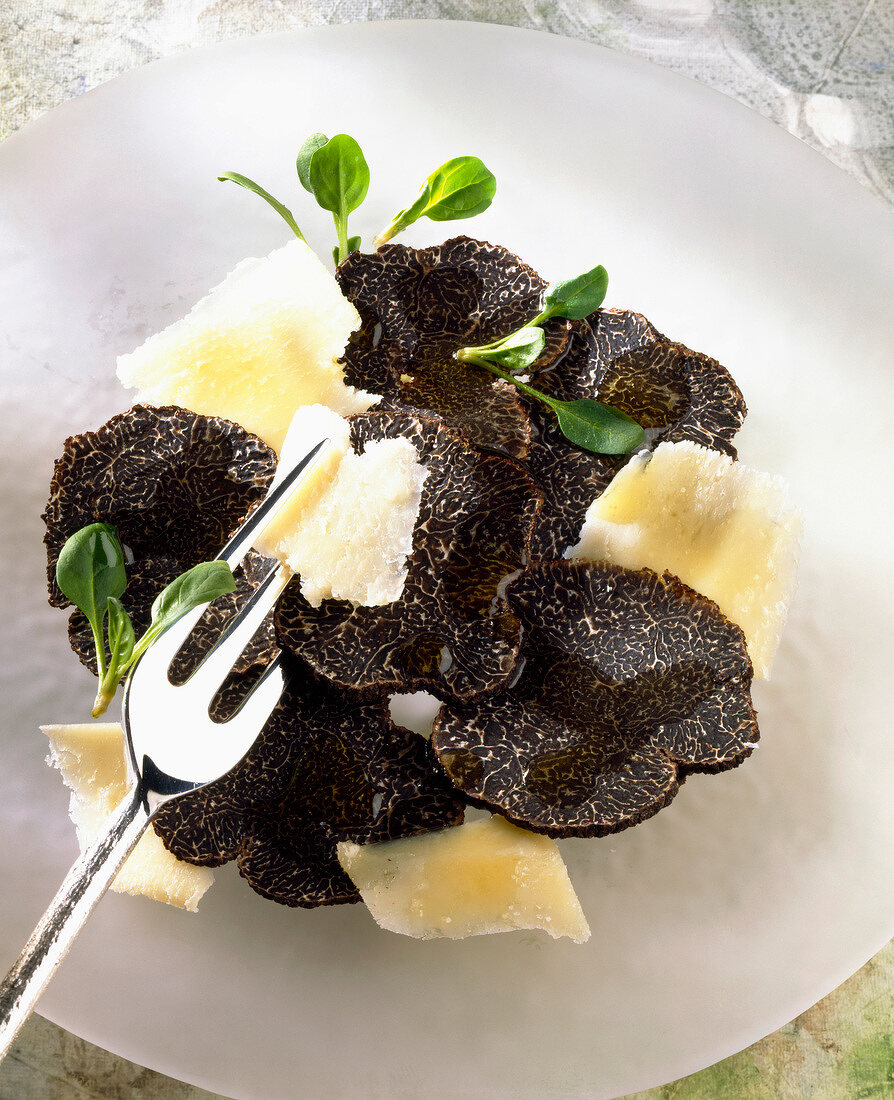 Black truffle and Parmesan salad