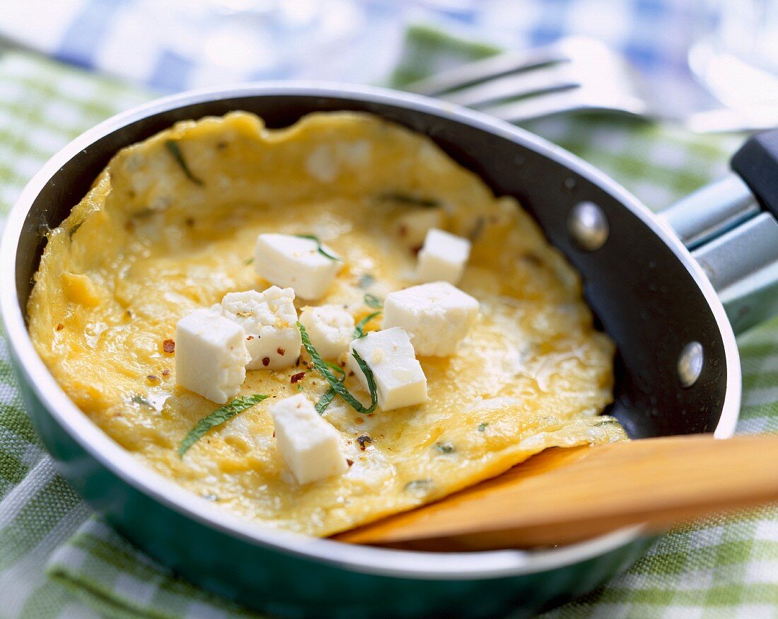 omelette with feta