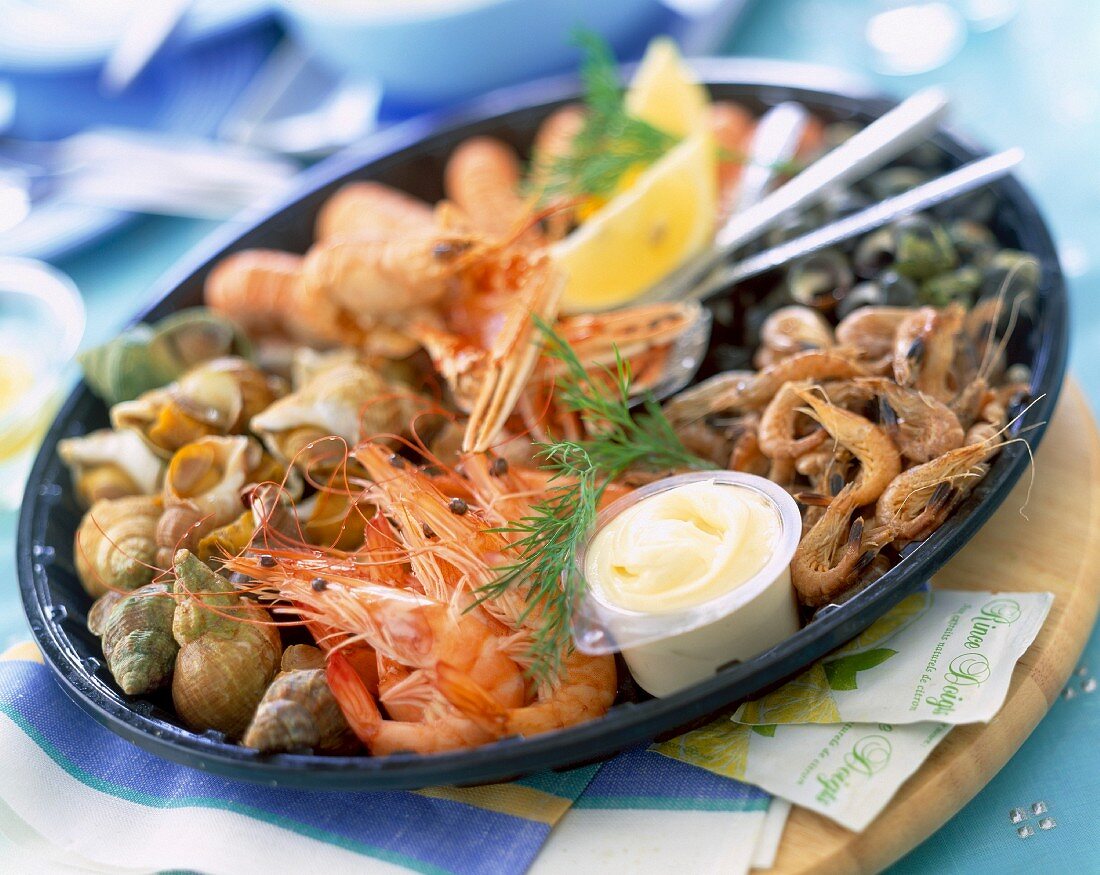 platter of seafood