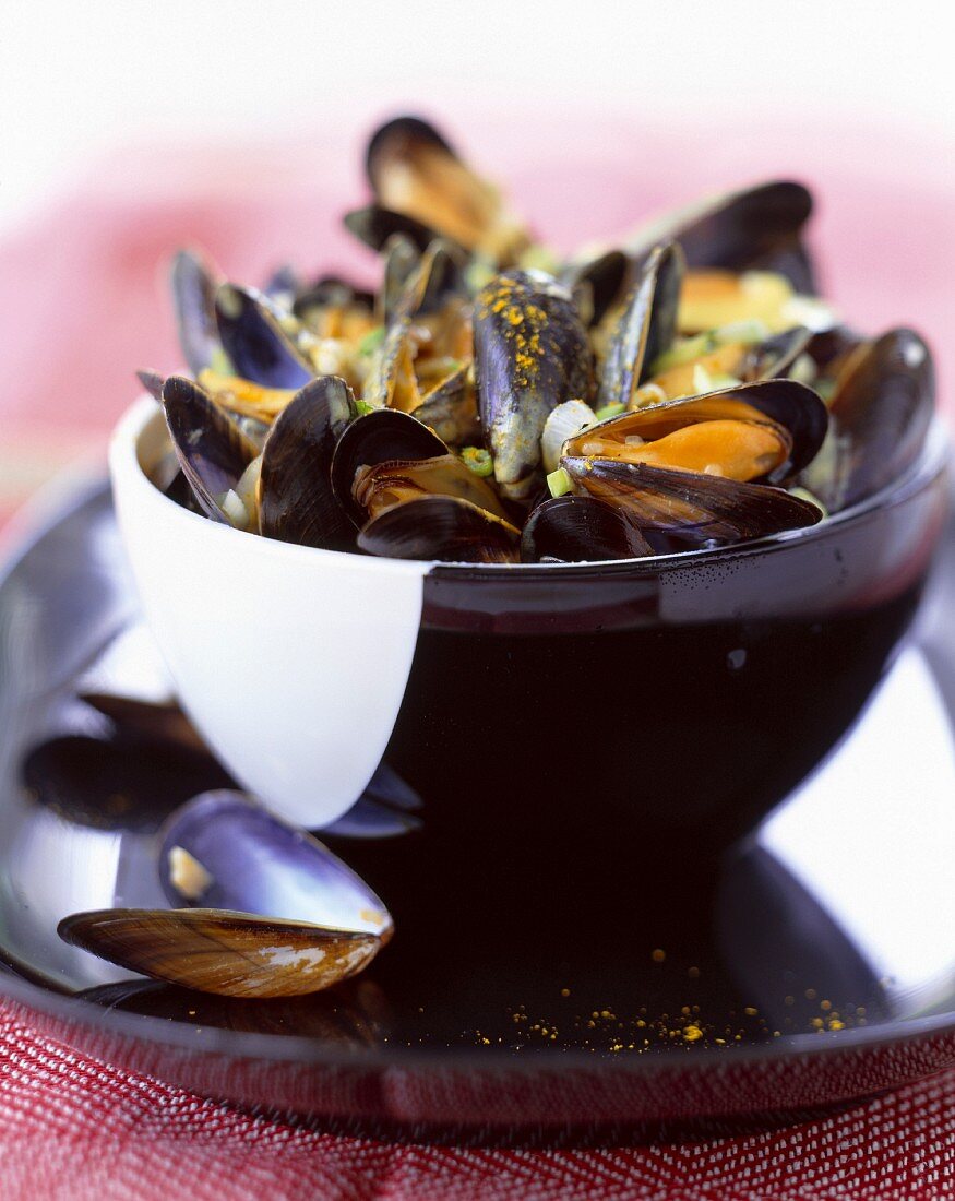 curried mussels