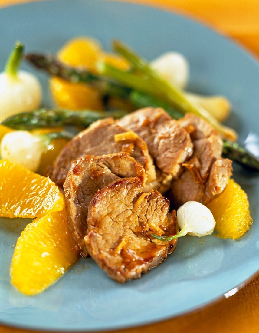 Filet Mignon vom Schwein mit Orange