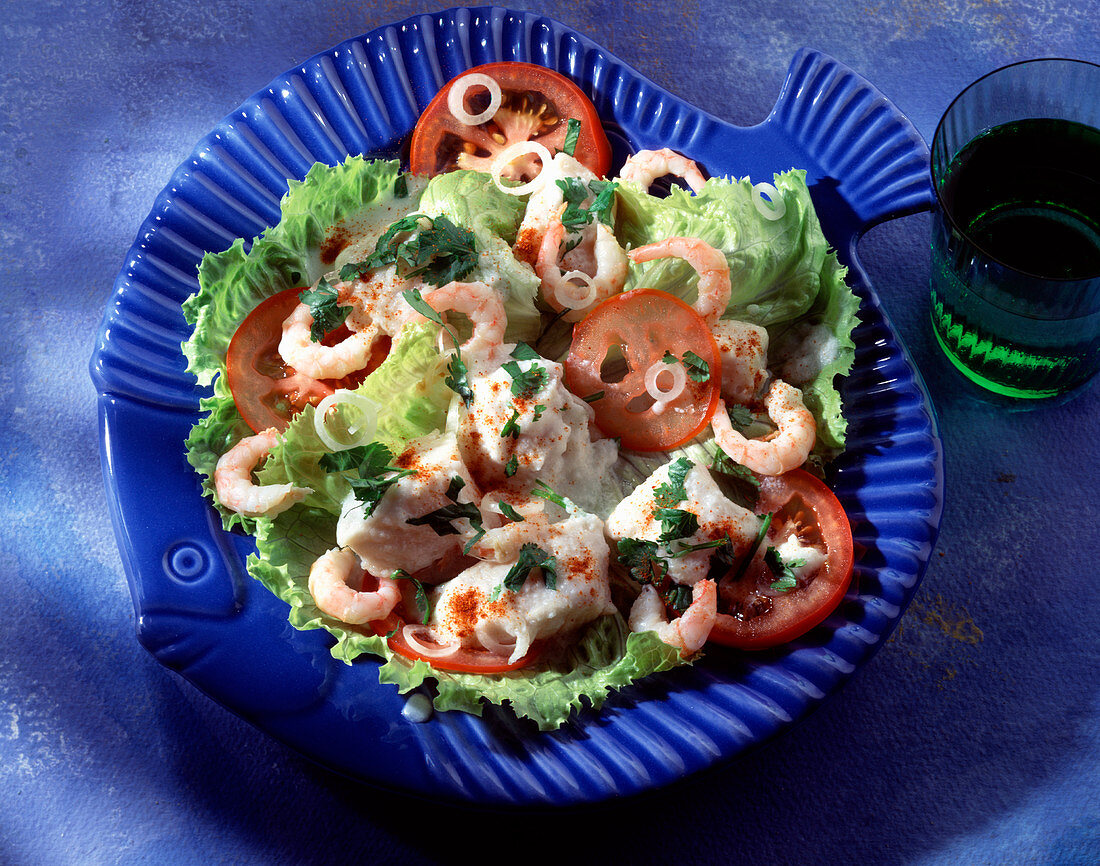 Shrimp Salat mit Philadelphia