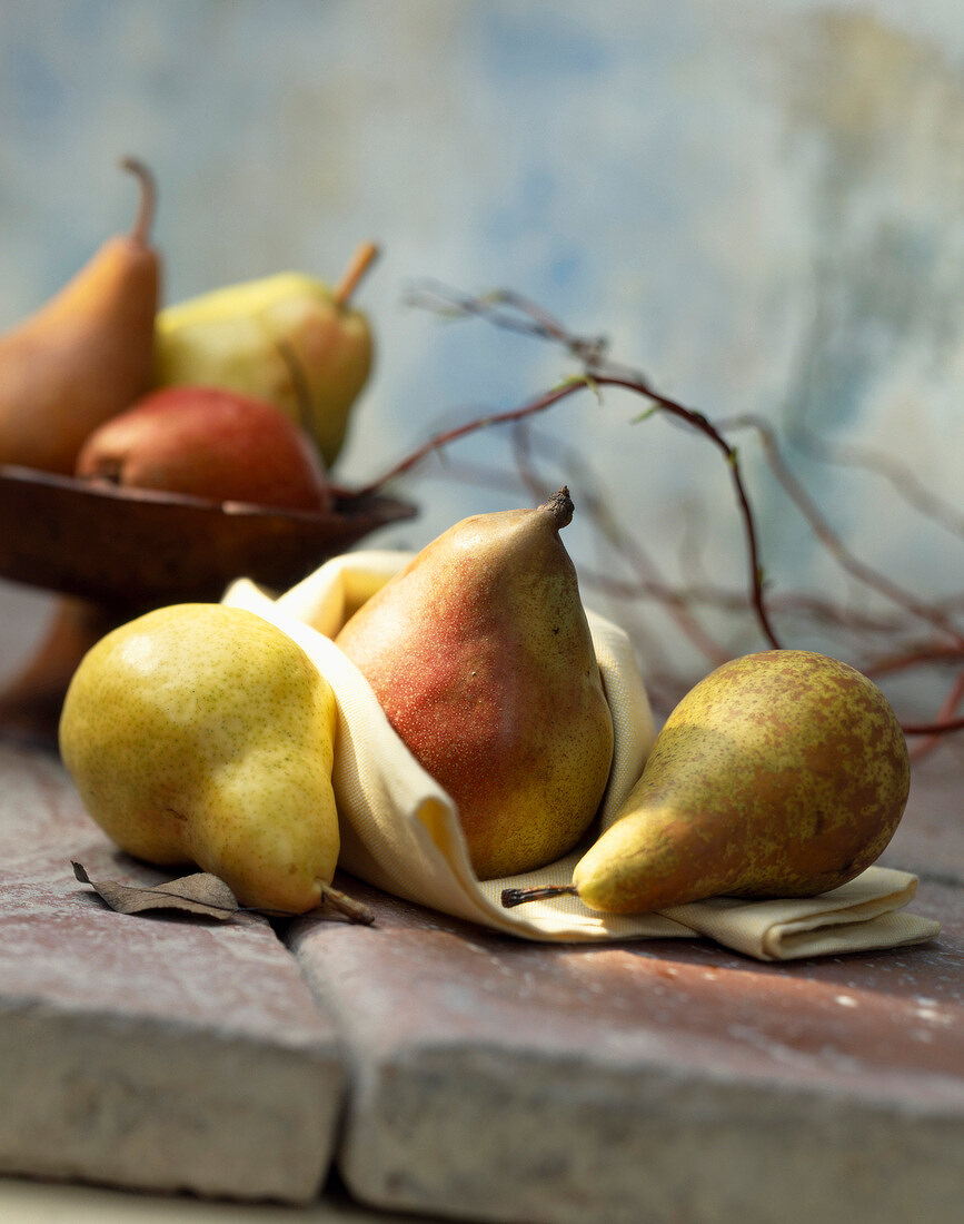 Verschiedene frische Birnen