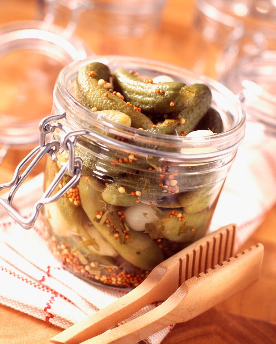 Jar of gherkins