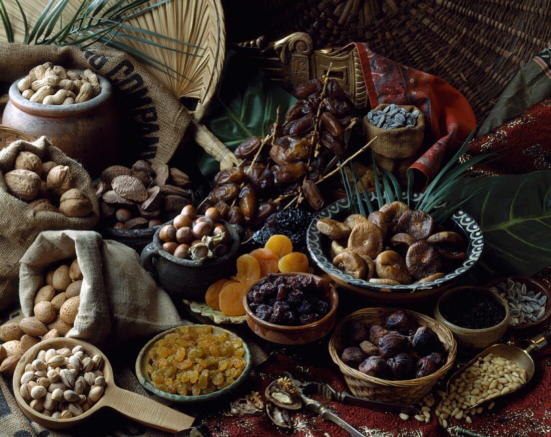 Selection of dried fruit