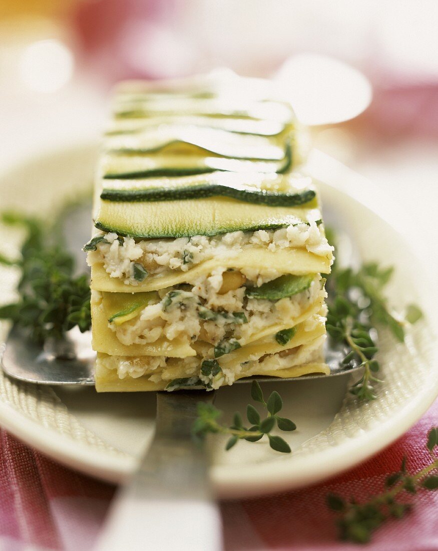 Courgette lasagna