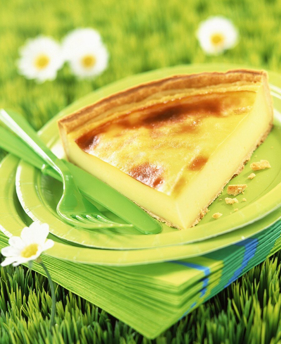 Cheese and ham flan
